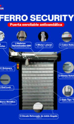 Partes de una puerta enrollable